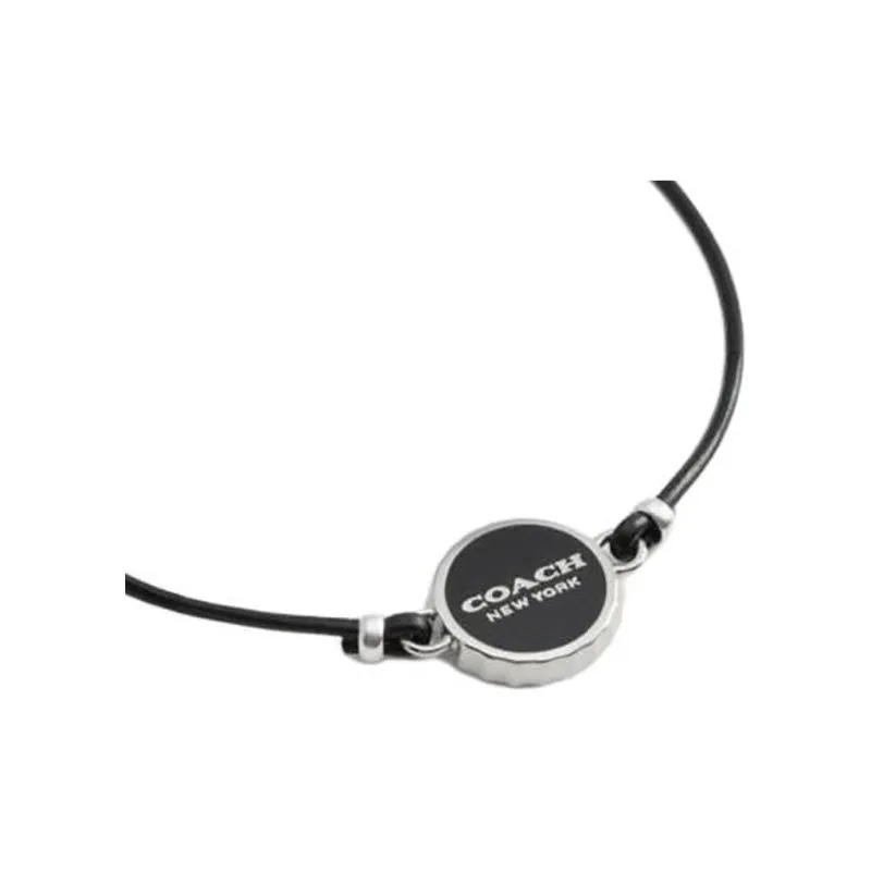 COACH Brass Plated Bracelets Women's Black-1