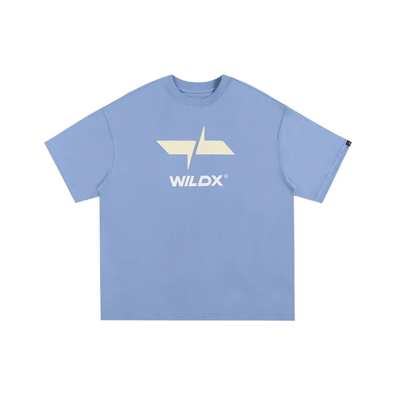 WILDX Summer Basic LOGO Short Sleeved T Shirts Unisex-32