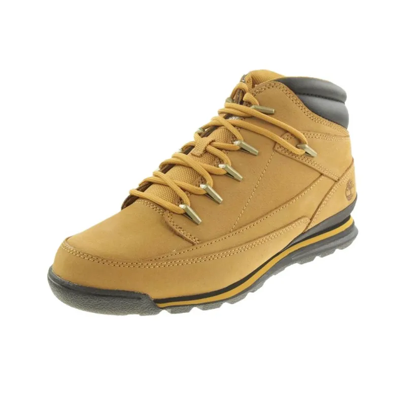 Timberland Euro Rock Anti Slip Wear Resistant Mid Top Hiking Shoes Men's Brown-2