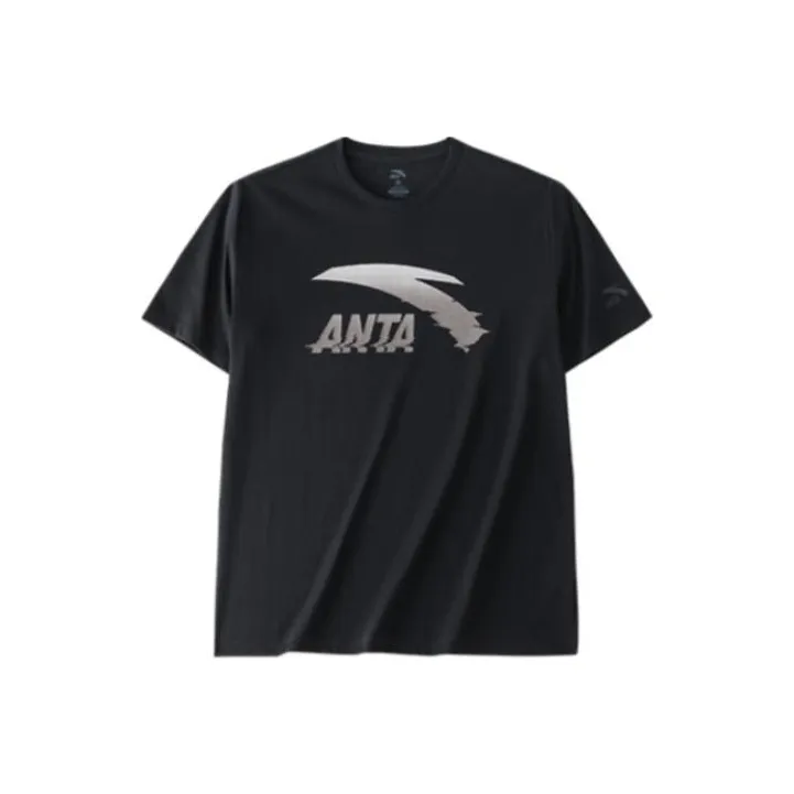 Anta Life Collection T Shirt Unisex Basic Black Silver-0