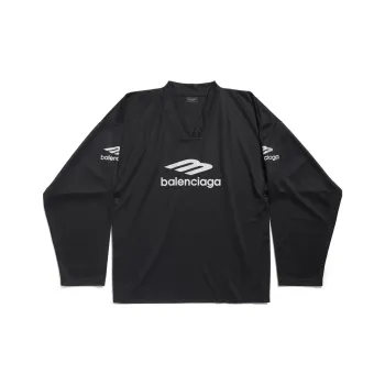 Balenciaga FW24 T Shirt Men's Loose Fit Style Black