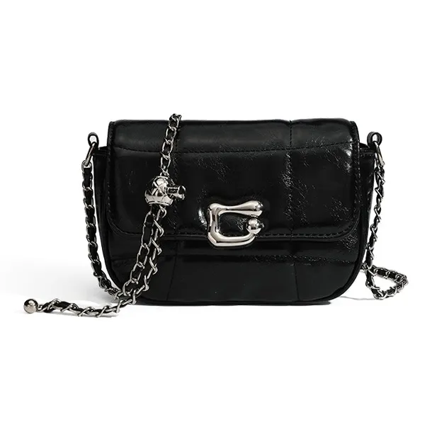 Jade En Plus PVC Crossbody Bag Regular Women's Black/Silver-1