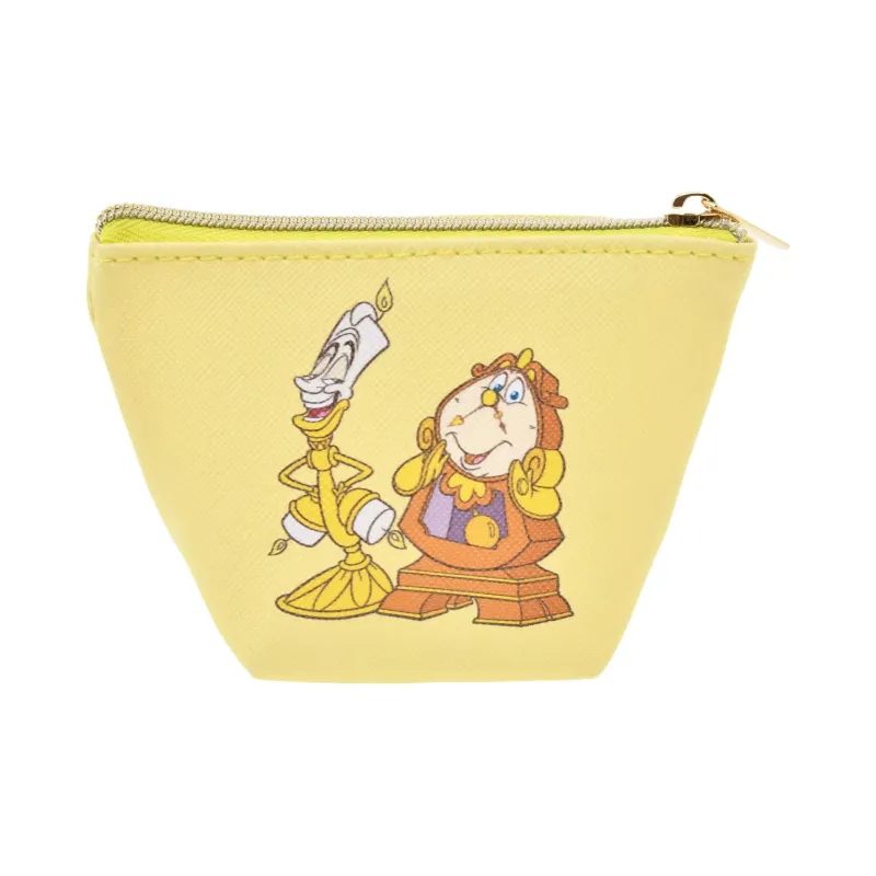 Disney Leather Coin Purse Small Size Women's Yellow-2