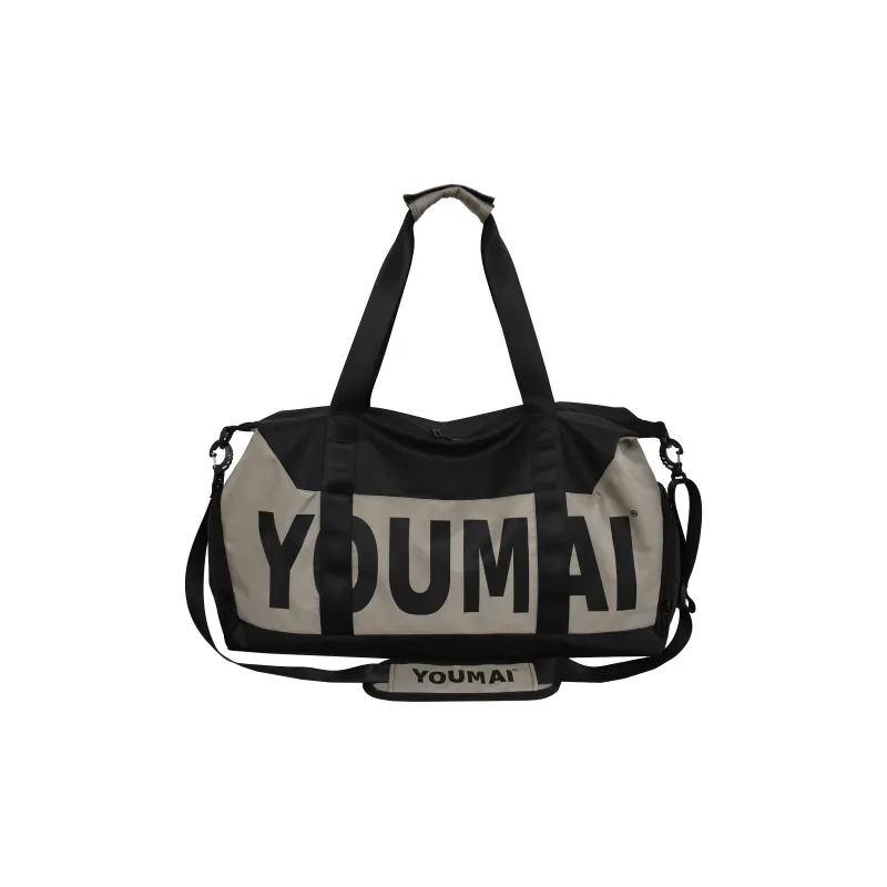 HCXK Nylon Gym Bag Medium Size Unisex Black/Yellow/Khaki/Pink/Purple-6