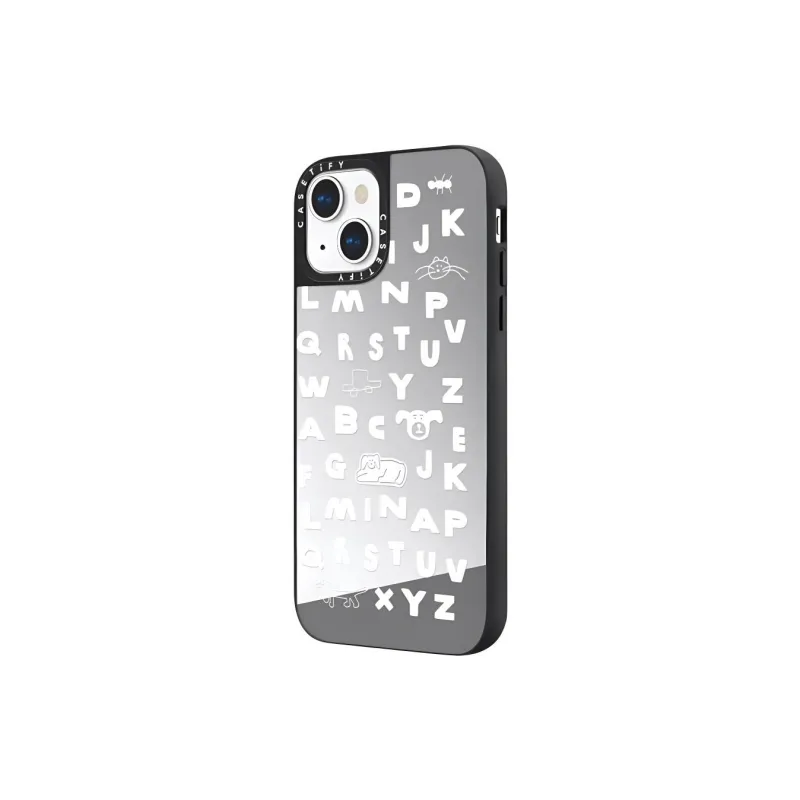 CASETIFY PC Material INAP Letter Pattern MagSafe Phone Cases Compatibility With IPhone 13/Pro/Pro Max Minimalist-0