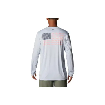 Columbia Terminal Tackle PFG Fish Flag™ T-Shirt Men's Light Gray