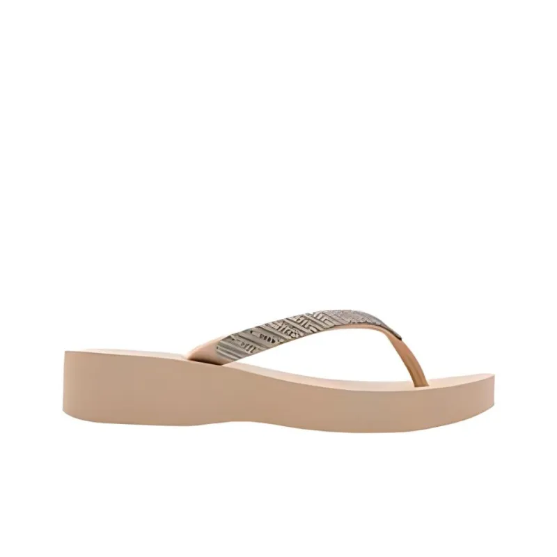 Ipanema Antibacterial Quick Dry Slip Resistant Flip Flops Women's Beige Silver-1