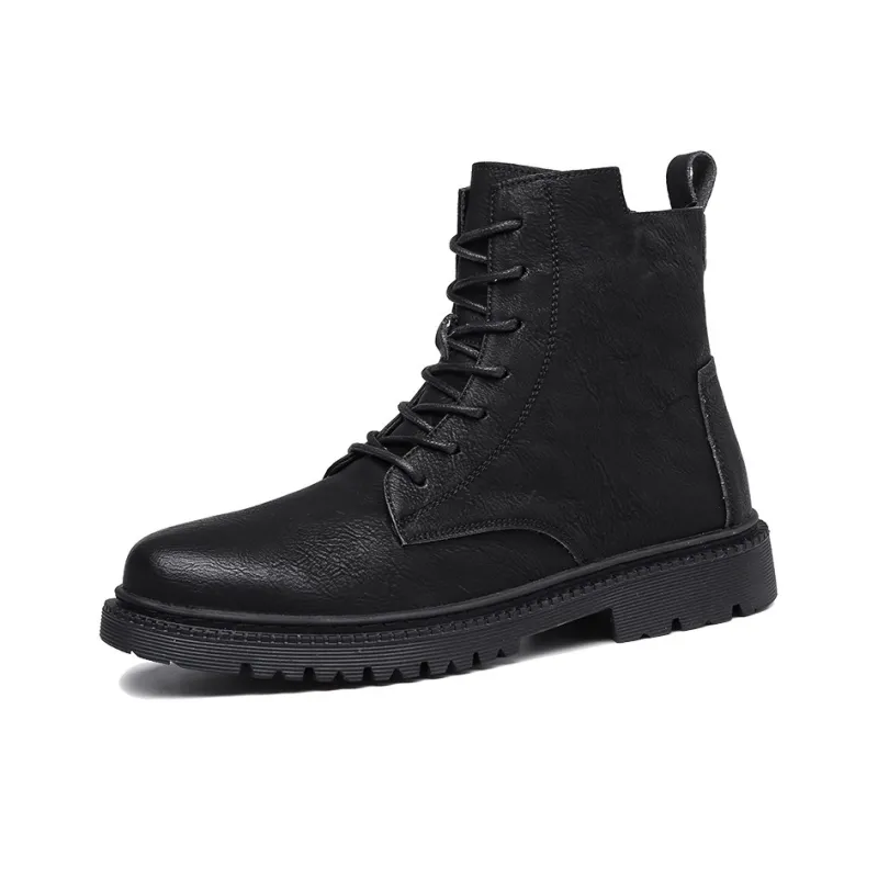 Ruomini Ankle Boots Men's Black-0