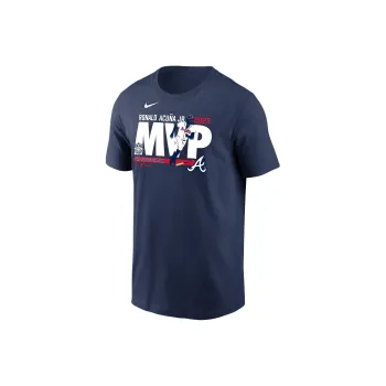Nike MLB T-Shirt Atlanta Braves Ronald Acuña Jr. Men's Dark Blue