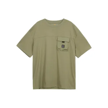 Timberland Drop Shoulder Sleeve T Shirt Unisex Green