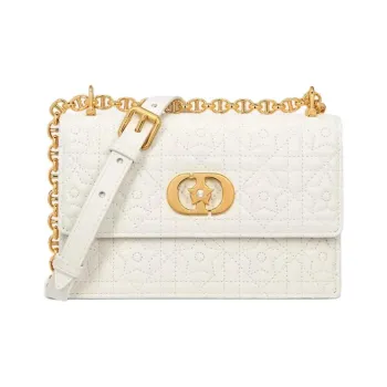 DIOR Miss Caro Lambskin Shoulder Bag Mini Women's Ecru