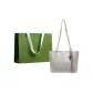 Ecru+Pendant+Shopping Bag