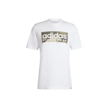 Adidas Camo Linear Graphic T Shirt T Shirt Men's White