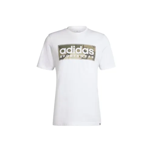 Adidas Camo Linear Graphic T Shirt T Shirt Men's White