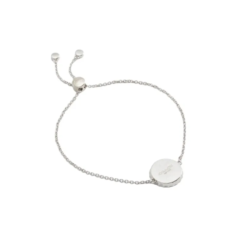 COACH Brass Plated Bracelets Women's Silver-0
