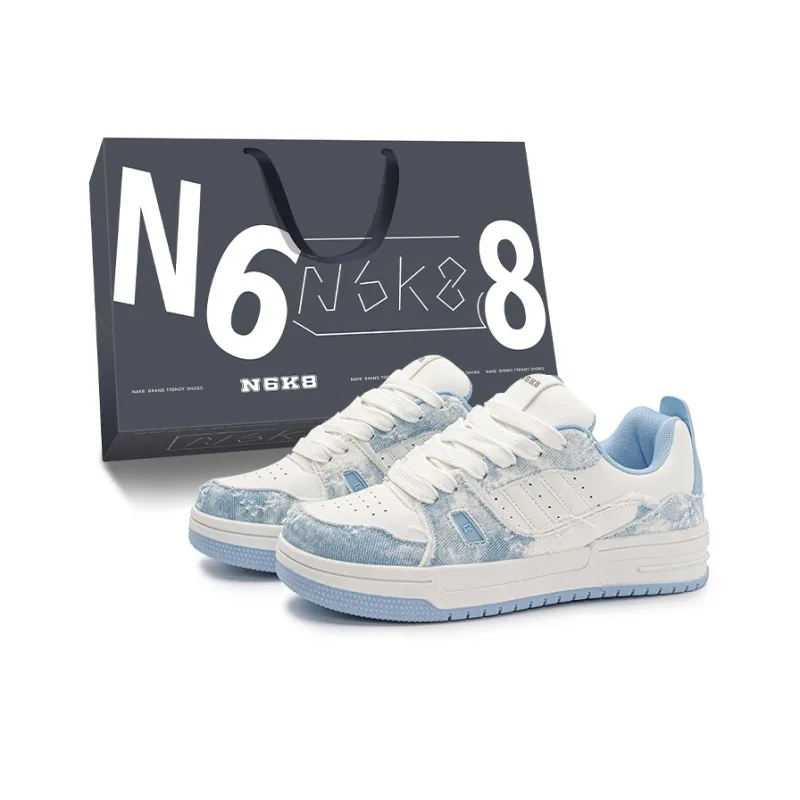 N6K8 Anti-Slip Wear-Resistant Low-Top Skateboard Shoes Unisex-6