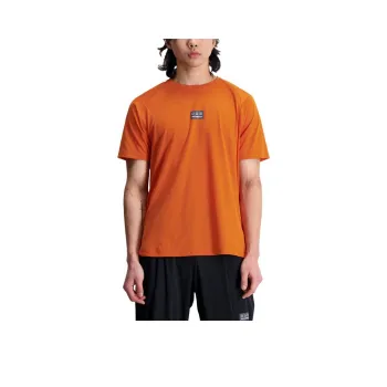 New Balance Impact Run AT N Vent Short Sleeve T Shirt Men's Orange