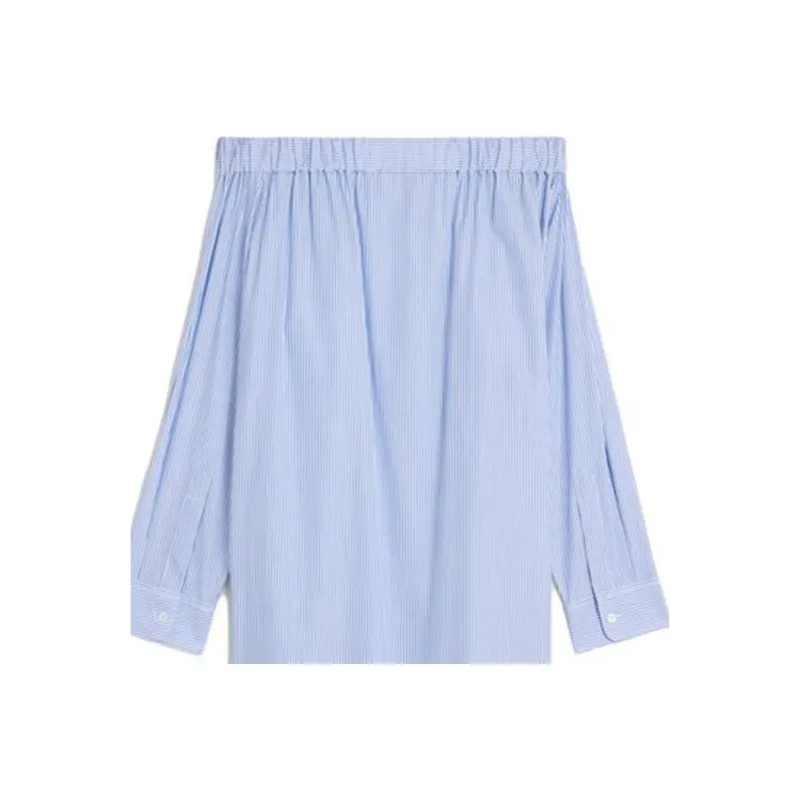 CELINE Long Sleeved Dresses Women's Blue-2