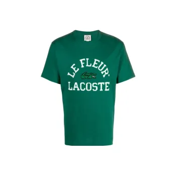 LACOSTE X Le FLEUR Cotton T shirt