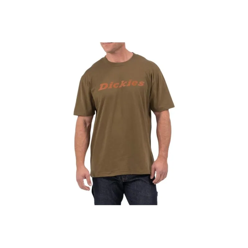Dickies Short Sleeve Wordmark Graphic T-Shirt T-Shirt Men's Olive Green-0