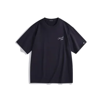 PEACEBIRD MEN T Shirts Men Dark Purple 1 Loose Fit