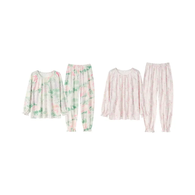 Herbal Primer Pajama Set Women's Combo Set-37
