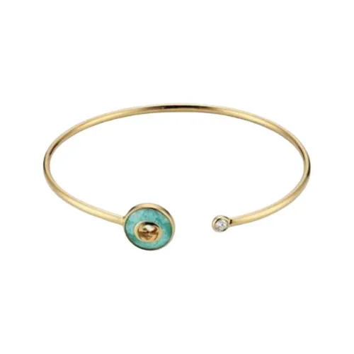 GUCCI Gemstone Bangle Diamond Unisex Blue
