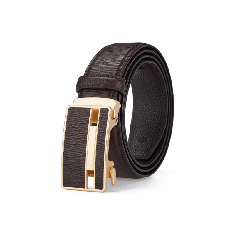 GUSKI Top Grain Cow Leather Belt, Luxury Elegance Belt Men's Width 3.5cm Gift Box Set-12