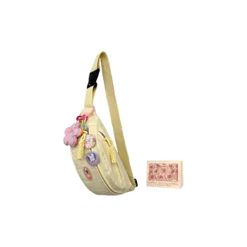 Rainbow Girl Nylon Shoulder Bag, Fanny Pack, Crossbody Bag, Sling Bag Women's Multicolor