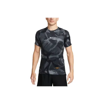 Nike Pro Dri FIT Short Slim Camo T Shirt Men's Black