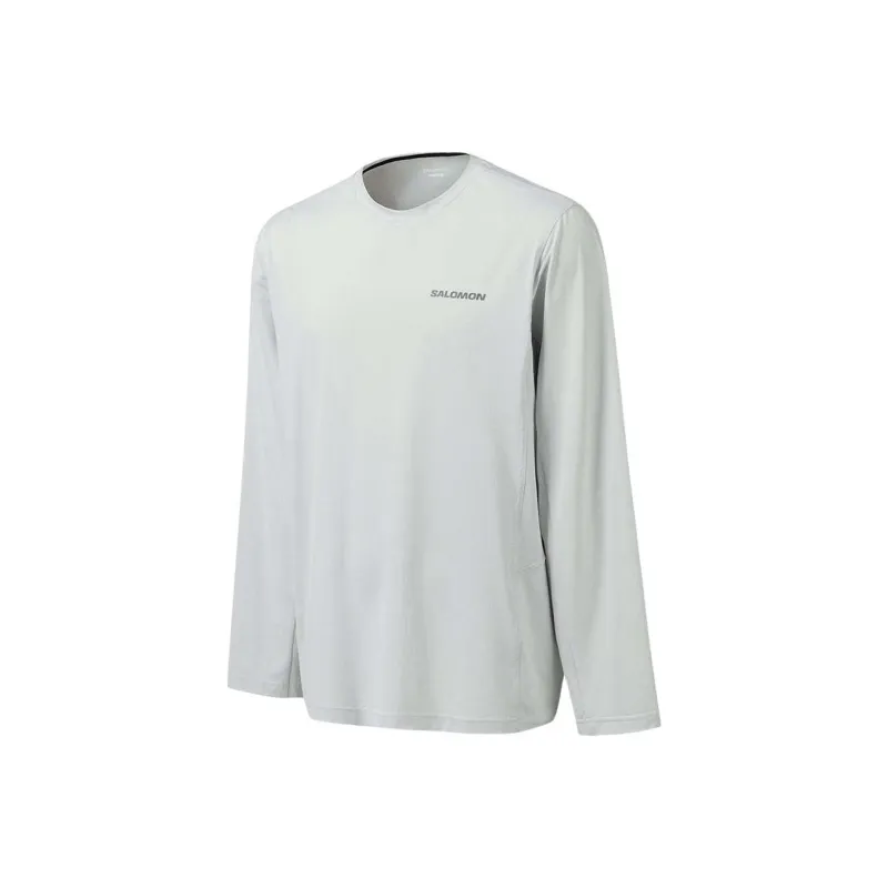 SALOMON UNI T Shirt Unisex Light Gray-2