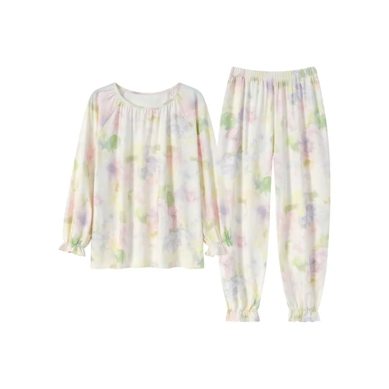Herbal Primer Pajama Set Women's Combo Set-18