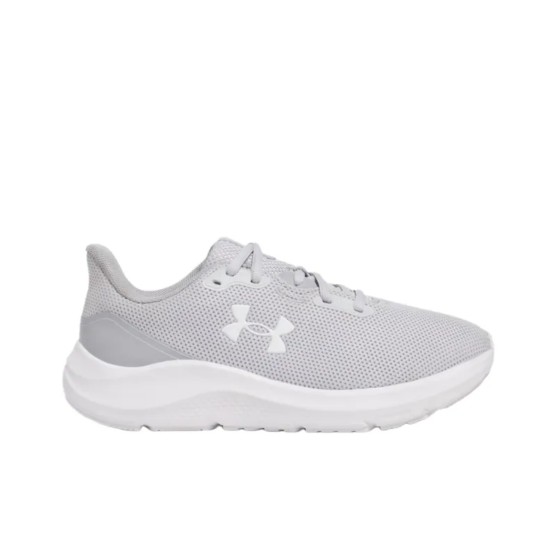 Under Armour Charged Pursuit 4 Breathable And Lightweight Low Top Casual Running Shoes Women's Gray-1