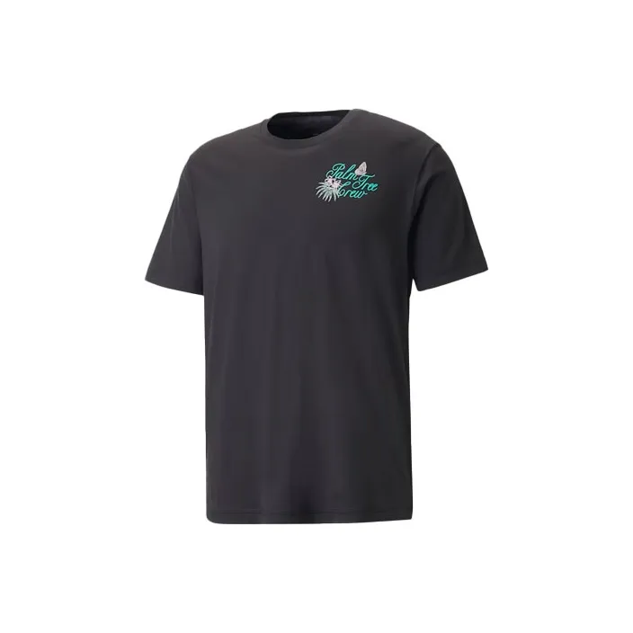 PUMA Palm Tree Crew Paradise Homme T-Shirt Men's Black-0