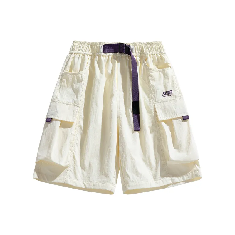 Warrior Huichao Riding The Wind Collection Cargo Shorts Unisex Black-31