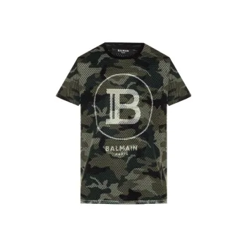 BALMAIN T-Shirts Men Green
