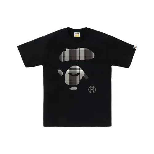 A BATHING APE Check Ape Face Tee
