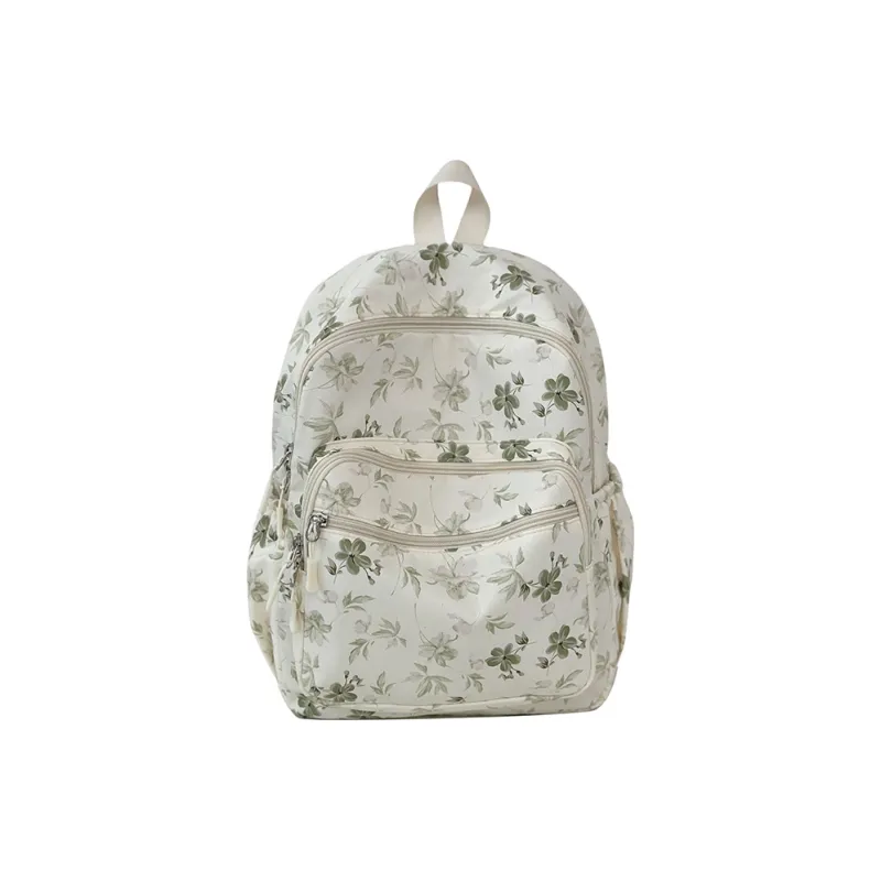 LUVISTRUE Nylon Backpack Regular Women's Green/Blue/Pink-0