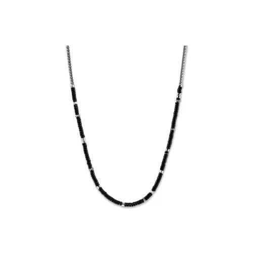 John Hardy Sterling silver Heishi Onyx And Pearl Necklace
