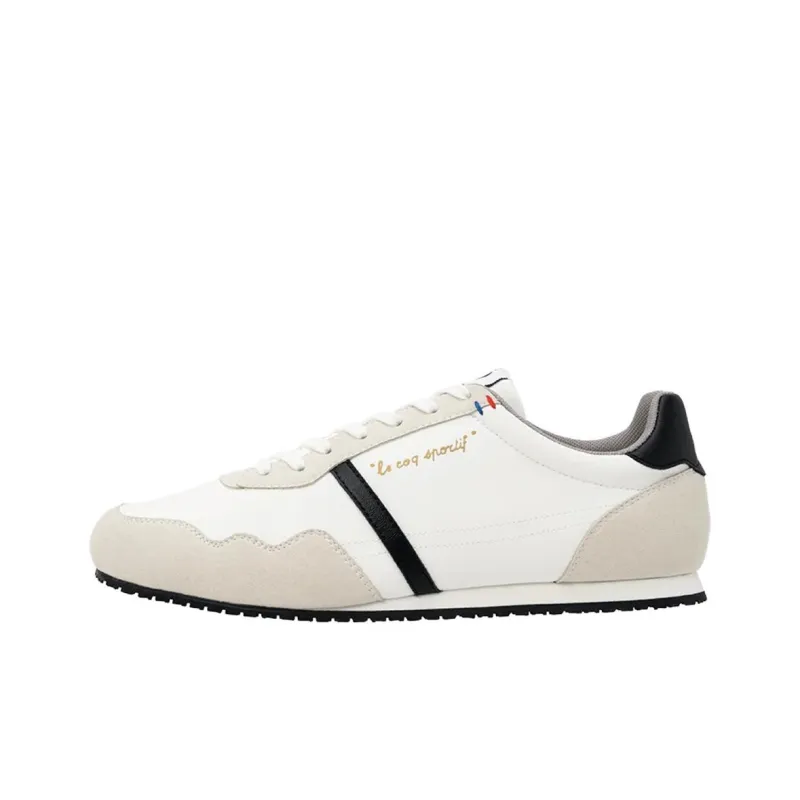 Le Coq Sportif LCS NANCY Cushioning And Breathable Low Top Casual Shoes Unisex White Beige-0