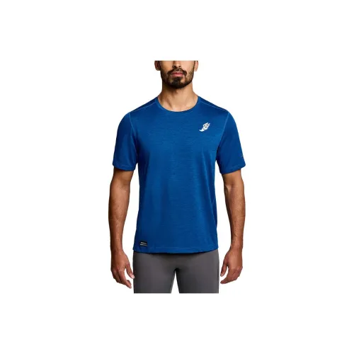 Saucony Stopwatch Graphic T Shirts Men Blue