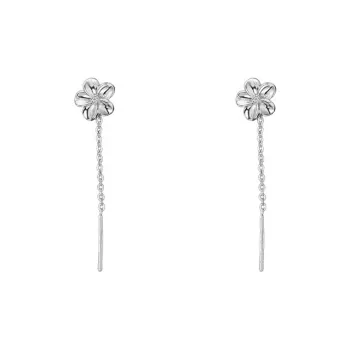 GIFT&CO S999 Fine Silver Drop Earrings Women's