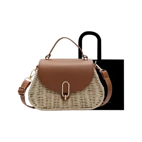 HACIN Straw Crossbody Bag One Shoulder Handbag Women's Multicolor