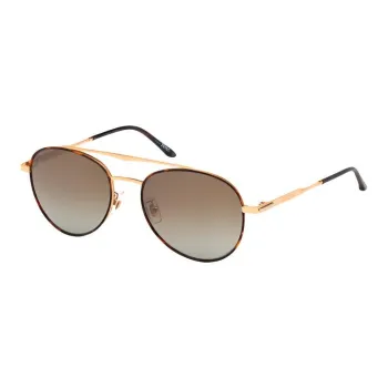 LONGINES Palladium Aviator Sunglasses Men's Gold Plated