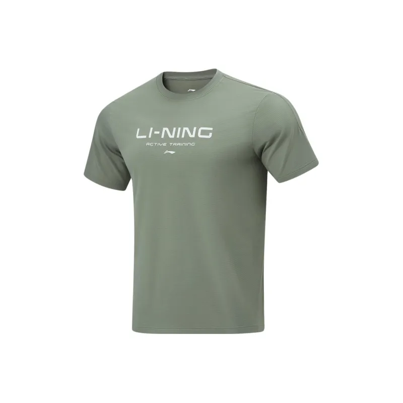 LiNing T-Shirt Men's Screw Smoke Green-0