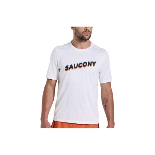 Saucony Stopwatch Graphic T Shirts Men White