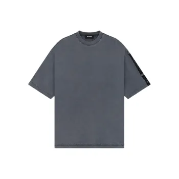 WE11DONE SS24 T Shirt Unisex Charcoal