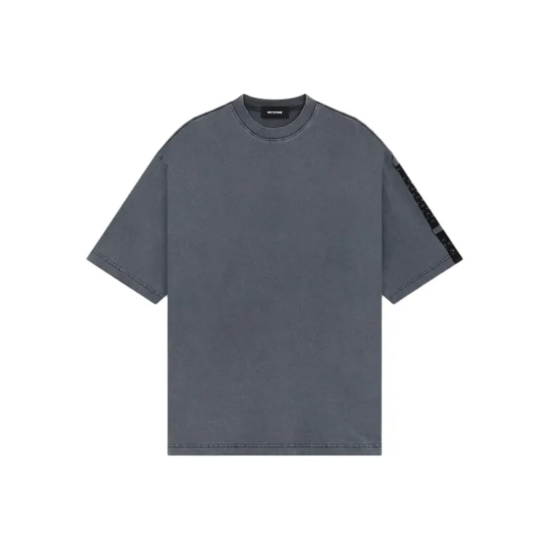 WE11DONE SS24 T Shirt Unisex Charcoal-0