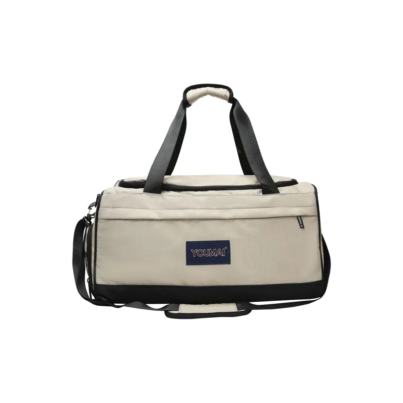 Deli Bear Nylon Gym Bag Unisex Black/Pink/Red/Khaki/Blue/Army Green/Gray-14
