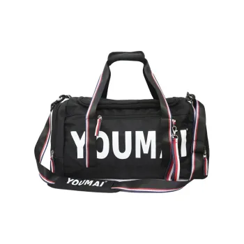 Deli Bear Nylon Travel Bag Unisex Black Pink Red Gray